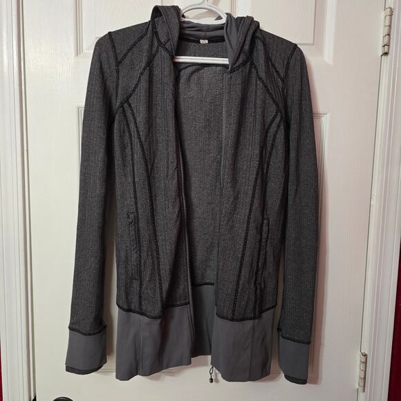 Lululemon Daily Practice Jacket Heathered Herringbone Size 6 - Picture 5 of 5